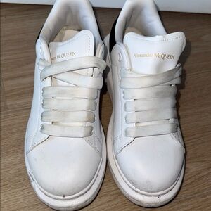 Alexander McQueen Classic White Leather Sneakers